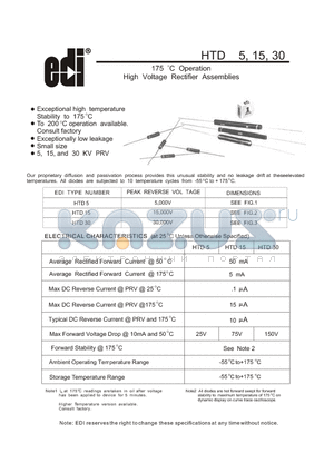 HTD5 datasheet - Operation High Voltage Rectifier Assemblies