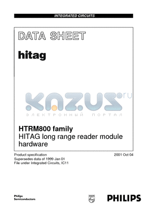 HTRM800/AED datasheet - HITAG long range reader module hardware