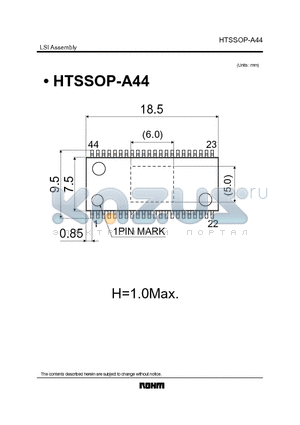 HTSSOP-A44 datasheet - LSI Assembly