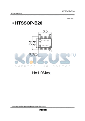 HTSSOP-B20 datasheet - LSI Assembly