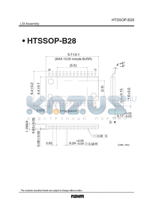 HTSSOP-B28 datasheet - LSI Assembly