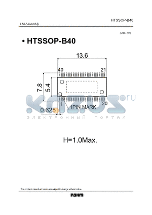 HTSSOP-B40 datasheet - LSI Assembly