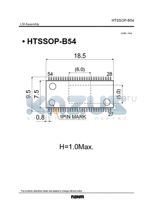 HTSSOP-B54 datasheet - LSI Assembly