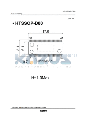 HTSSOP-D80 datasheet - LSI Assembly