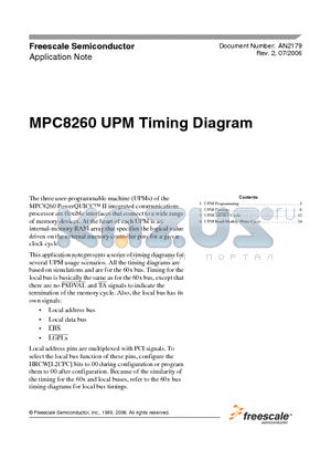 MPC8260 datasheet - UPM Timing Diagram