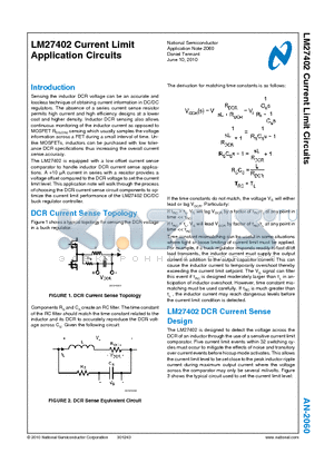 LM27402_1 datasheet - Current Limit Application Circuits Application Circuits