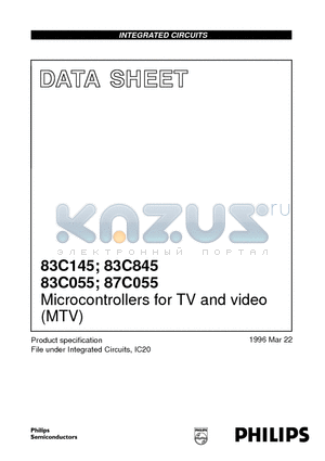 P87C055 datasheet - Microcontrollers for TV and video MTV