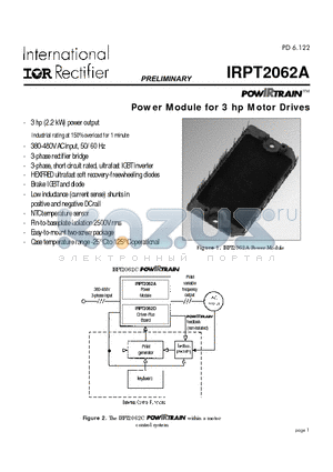 IRPT2062A datasheet - Power Module for 3 hp Motor Drives