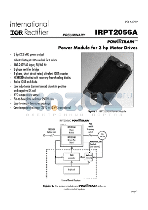 IRPT2056 datasheet - Power Module for 3 hp Motor Drives