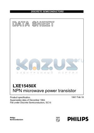 LXE15450X datasheet - NPN microwave power transistor