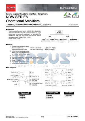 LM2902MX datasheet - NOW SERIES Operational Amplifiers