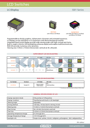 IS01BCCF datasheet - LC-Display