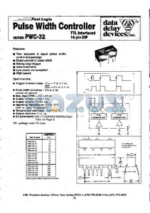 PWC-32-10 datasheet - PULSE WIDTH CONTROLLER