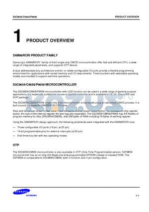 P9658 datasheet - MICROCONTROLLER