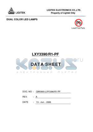 LXY3390/R1-PF datasheet - DUAL COLOR LED LAMPS