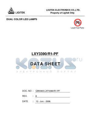 LXY3390-R1-PF datasheet - DUAL COLOR LED LAMPS