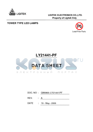 LY21441-PF datasheet - TOWER TYPE LED LAMPS