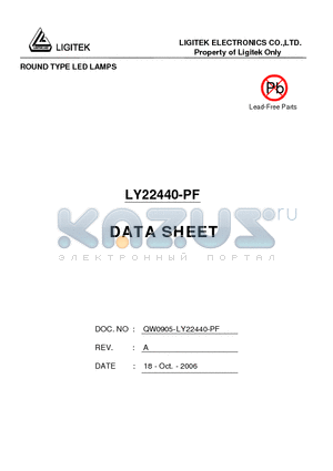 LY22440-PF datasheet - ROUND TYPE LED LAMPS