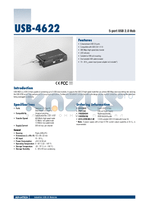 PWR-242 datasheet - 5-port USB 2.0 Hub