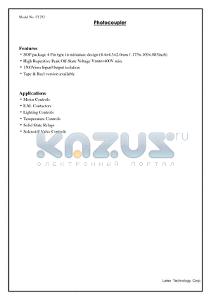 LY252 datasheet - Photocoupler