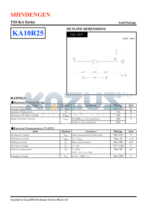 KA10R25 datasheet - TSS KA Series