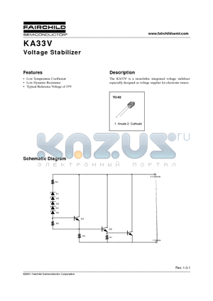 KA33VBU datasheet - Voltage Stabilizer