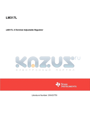 LM317LIBPX datasheet - LM317L 3-Terminal Adjustable Regulator