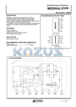 M5295AL datasheet - WATCHDOG TIMER