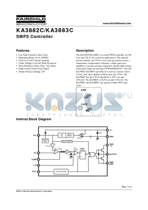KA3883C datasheet - SMPS Controller
