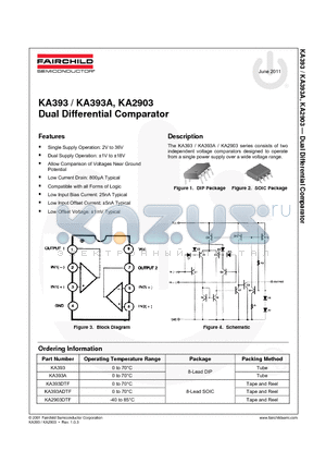 KA393ADTF_11 datasheet - Dual Differential Comparator
