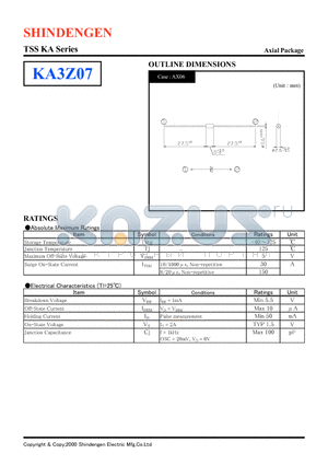 KA3Z07 datasheet - TSS KA Series