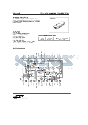 KA7302D datasheet - GENERAL DISCRIPTION