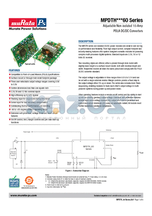 MPDTH12060WAS datasheet - Adjustable Non-isolated 10-Amp POLA DC/DC Converters