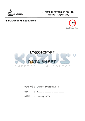 LYG55162-T-PF datasheet - BIPOLAR TYPE LED LAMPS