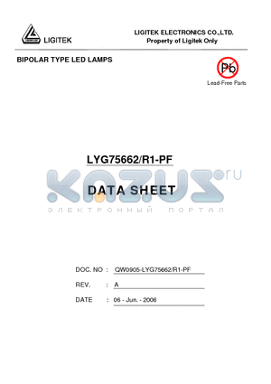 LYG75662/R1-PF datasheet - BIPOLAR TYPE LED LAMPS