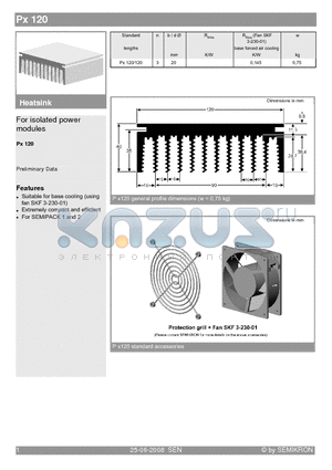PX120-120 datasheet - For isolated power modules