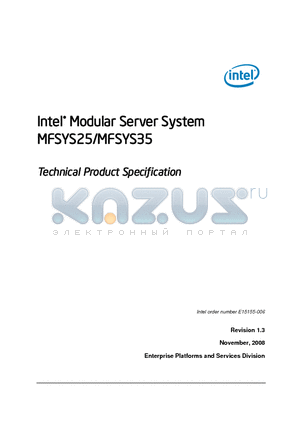 MFSYS25 datasheet - Technical Product Specification