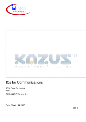 PXB4340E datasheet - ICs for Communications