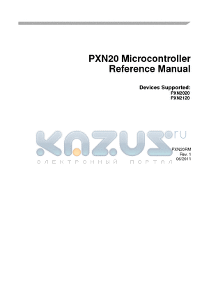 PXN20RM datasheet - PXN20 Microcontroller