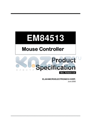 EM84513 datasheet - Mouse Controller