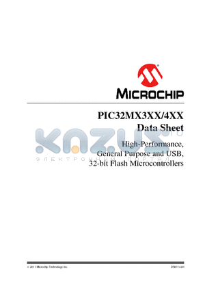 PIC32MX440F512H datasheet - High-Performance, General Purpose and USB, 32-bit Flash Microcontrollers