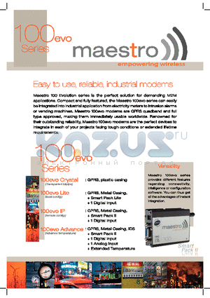 M100EVO datasheet - perfect solution for demanding M2M applications.