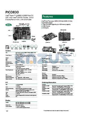 PICO830PGA-N2800 datasheet - 2 COM ports