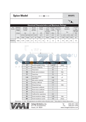 M10UFG datasheet - Spice Model