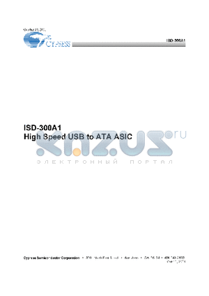 ISD-300A1 datasheet - High Speed USB to ATA ASIC