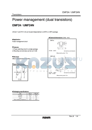 EMF24 datasheet - Power management (dual trnasistors)