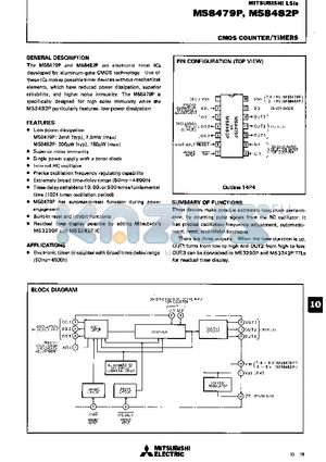 M58482P datasheet - CMOS COUNTER/TIMERS