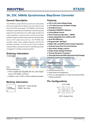 EMK325BJ476MM datasheet - 3A, 23V, 340kHz Synchronous Step-Down Converter