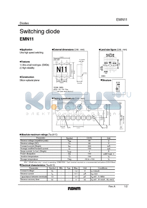 EMN11 datasheet - Switching diode