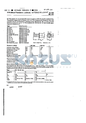 Q60203-X140-P datasheet - NPN SILICON TRANSISTORS